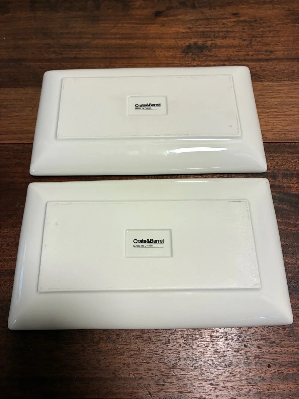 Crate & Barrel Crave Appetizer Plates Set of 4 Sweet, Sour, Salty & Spicy
